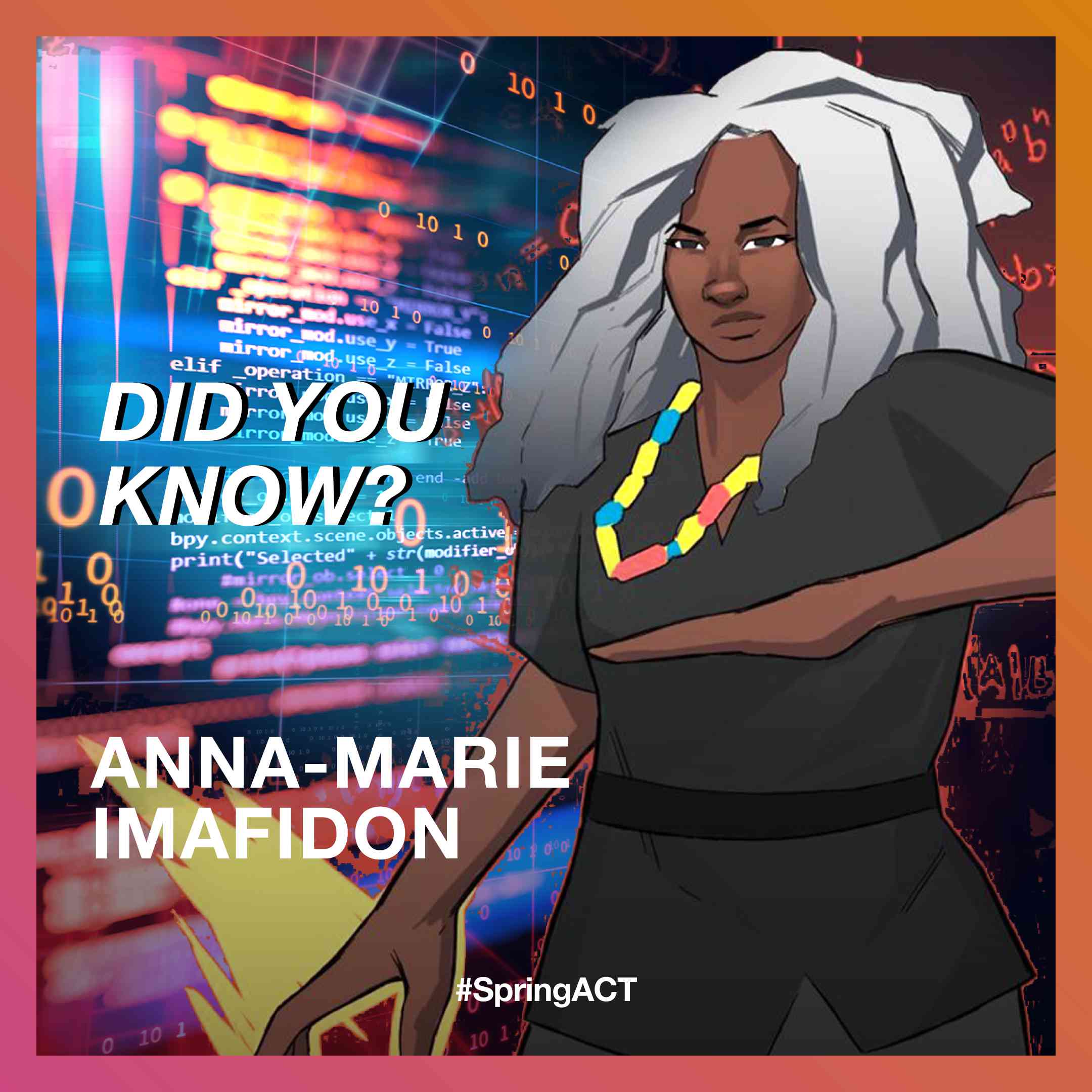 Did you know that Dr. A-Marie Imafidon, MBE, is the youngest graduate of the University of Oxford with a Masters Degree (in Maths none the less)?